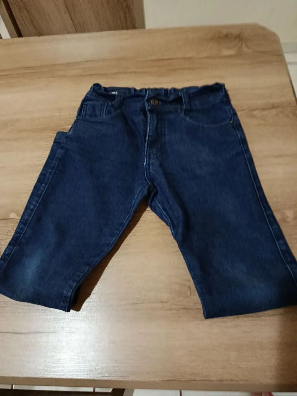 Calça Jeans Infantil Conservada - N.7/8 - Foto 2
