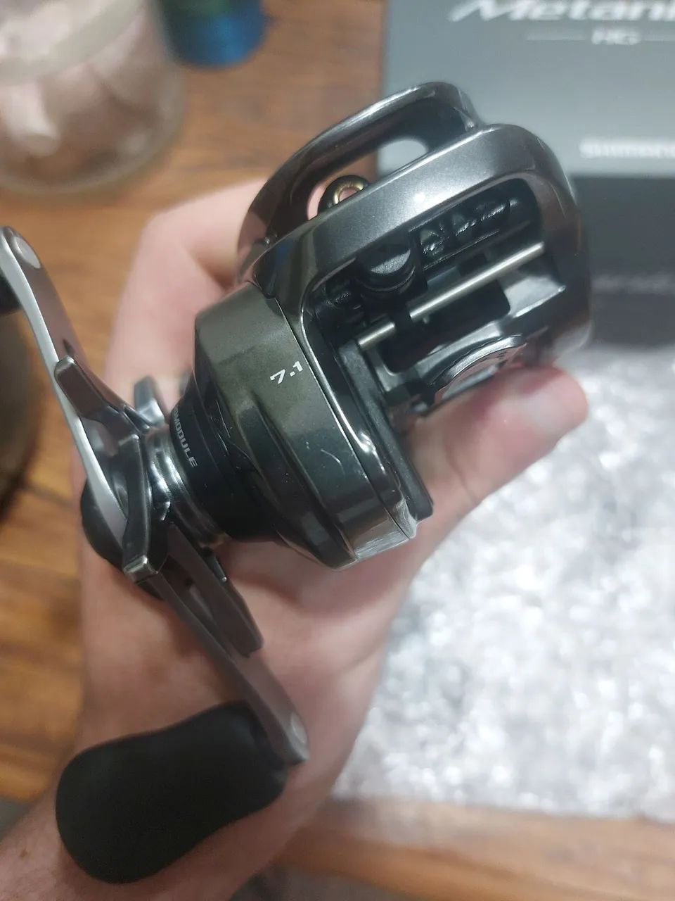 Carretilha Shimano Metanium MGL HG Quase Nova - Foto 6