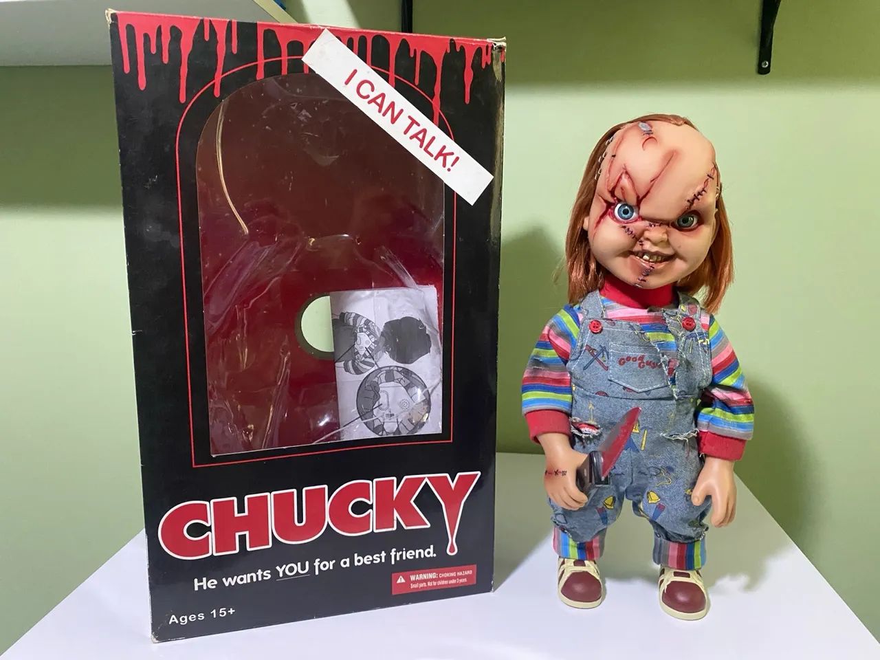 Boneco Chucky Com Alto Falante Da Mezco