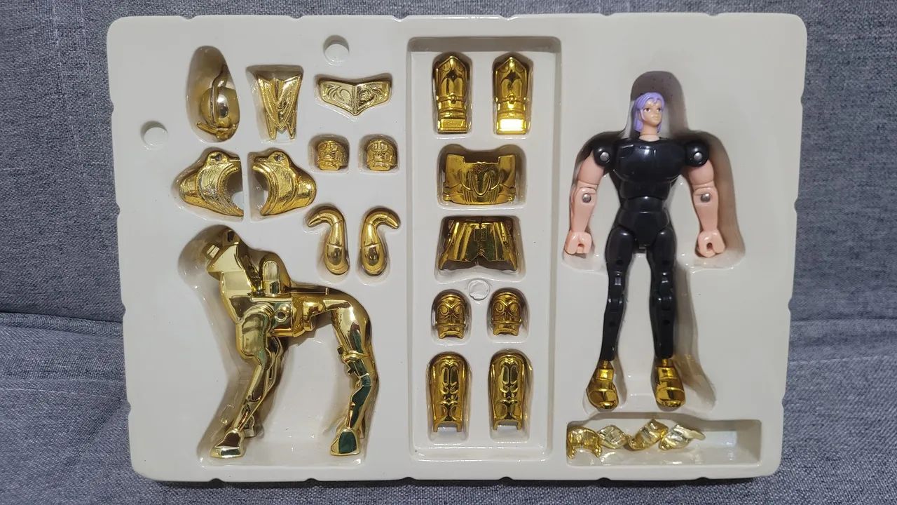 Boneco Mu de Áries Bandai vintage diecast cavaleiros do zodíaco anos 2000 - Foto 3