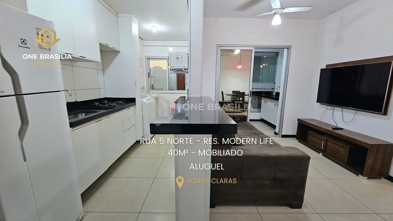 RUA 05 NORTE - ÁGUAS CLARAS - 1 QUARTO - MOBILIADO