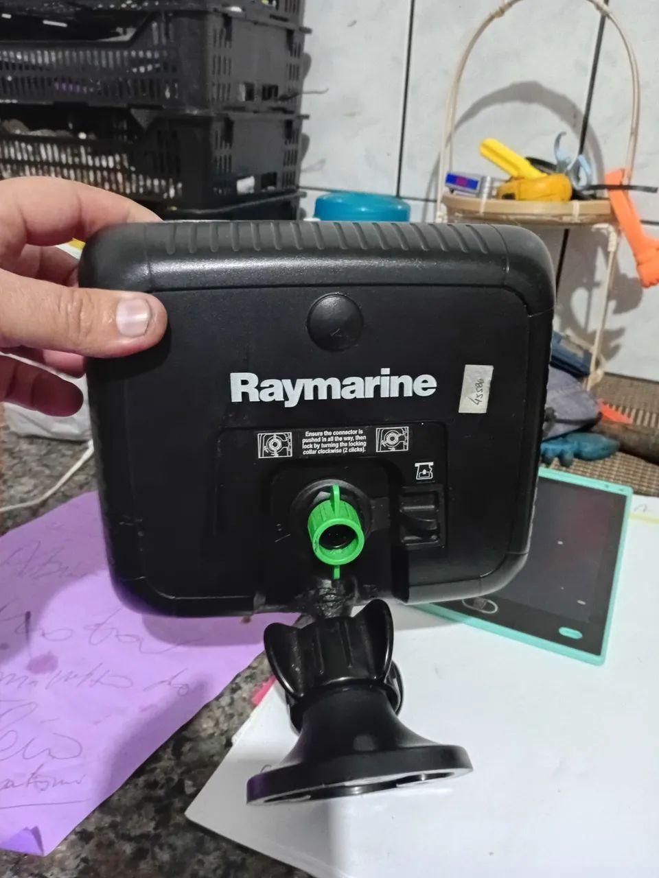 Sonar GPS Raymarine Dragonfly 7 *  Nao está ligando * sem transducer e cabo energia 