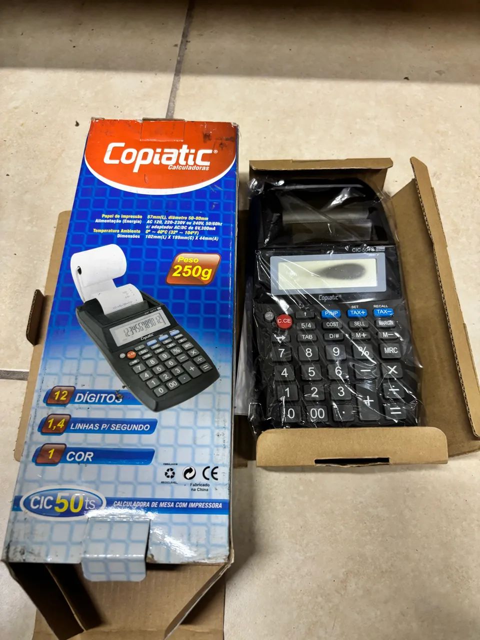 CALCULADORA DE MESA COPIATIC CIC 50TS COM IMPRESSORA - Foto 3