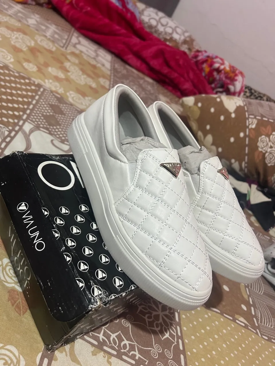 Tênis Slip On Branco Via Uno