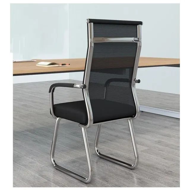 Cadeira Interlocutor Tela Eros Cor Preta Design Moderno Confortável Modelo 30047 - Foto 5