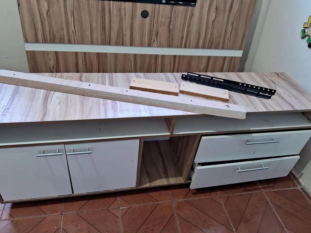 Conjunto Painel e Estante para sala - Foto 4