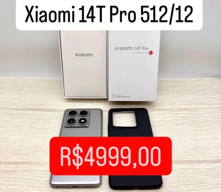Xiaomi 14T Pro 512/12 - Novo Lacrado Global Entregamos