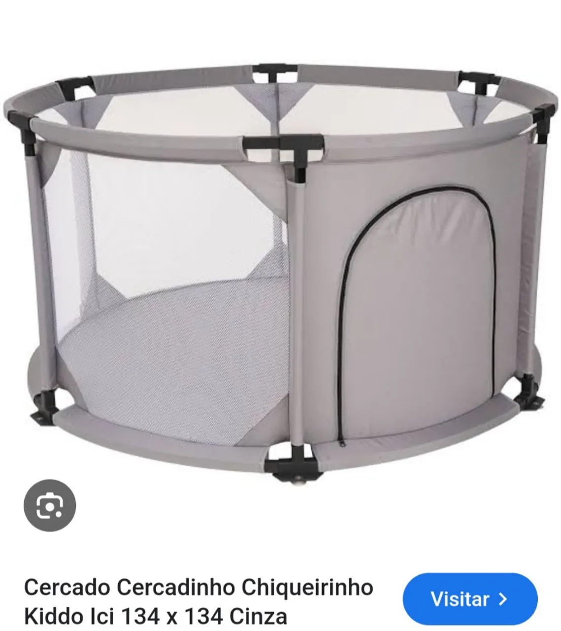 Cercado Chiqueirinho Kiddo Ici Cinza 134x134