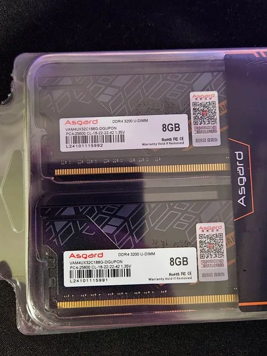 (NOVO) Memória RAM Asgard TUF Gaming 16GB (2x8GB), DDR4, 3200MHz - Foto 3