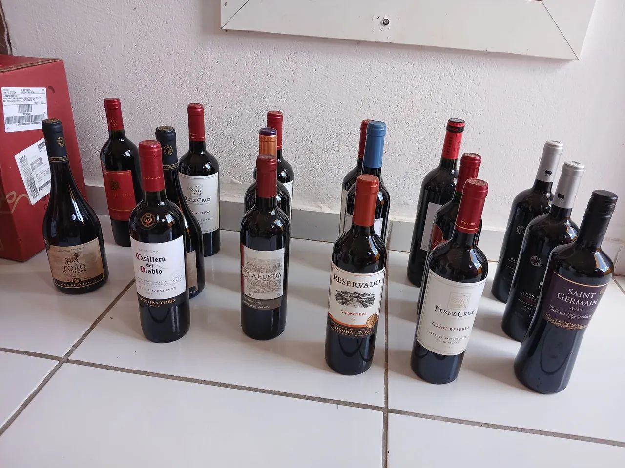 Vinho Tinto -  Lote de 15 Garrafas