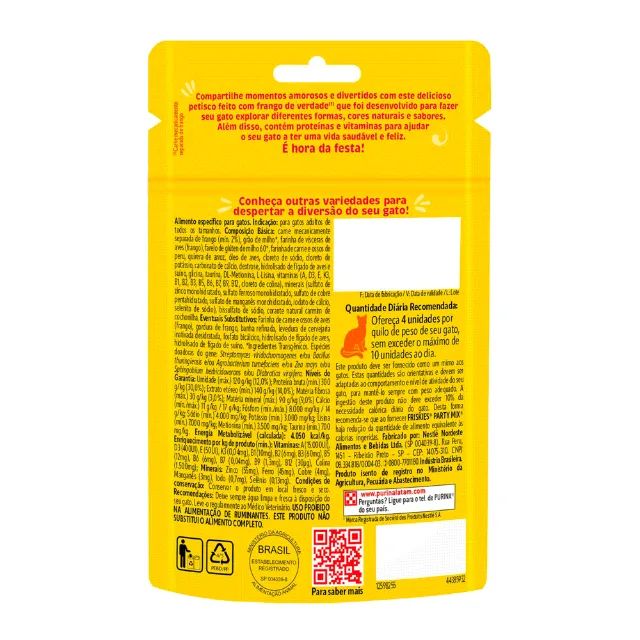 Petisco Friskies Party Mix Sabor Frango para Gatos 40 g - Foto 2