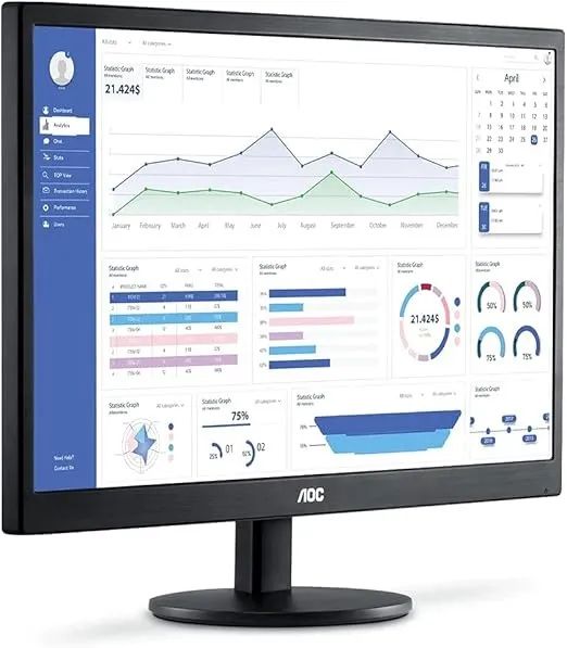 Monitor AOC 23,6" LED M2470SWH2 (HDMI/VGA/VESA FHD ZERO  - Foto 5