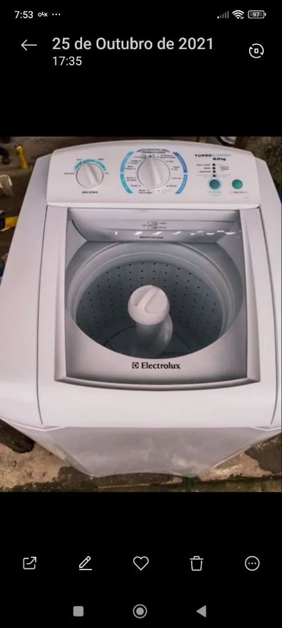 Máquina Eletrolux turbo capacidade 9 KG funcionando perfeitamente testo na hora entrego - Foto 2