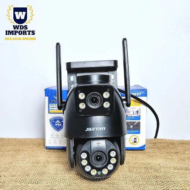 Câmera de Segurança Externa Wifi com Lentes Dupla