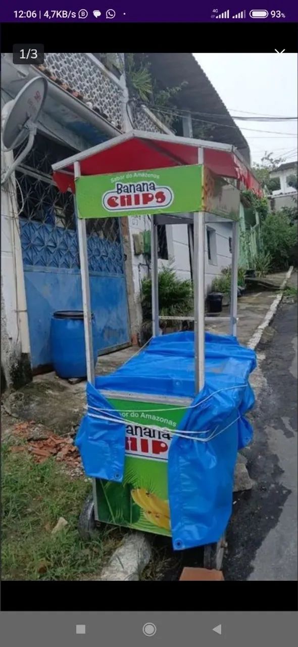 Carrinho de Banana Chips