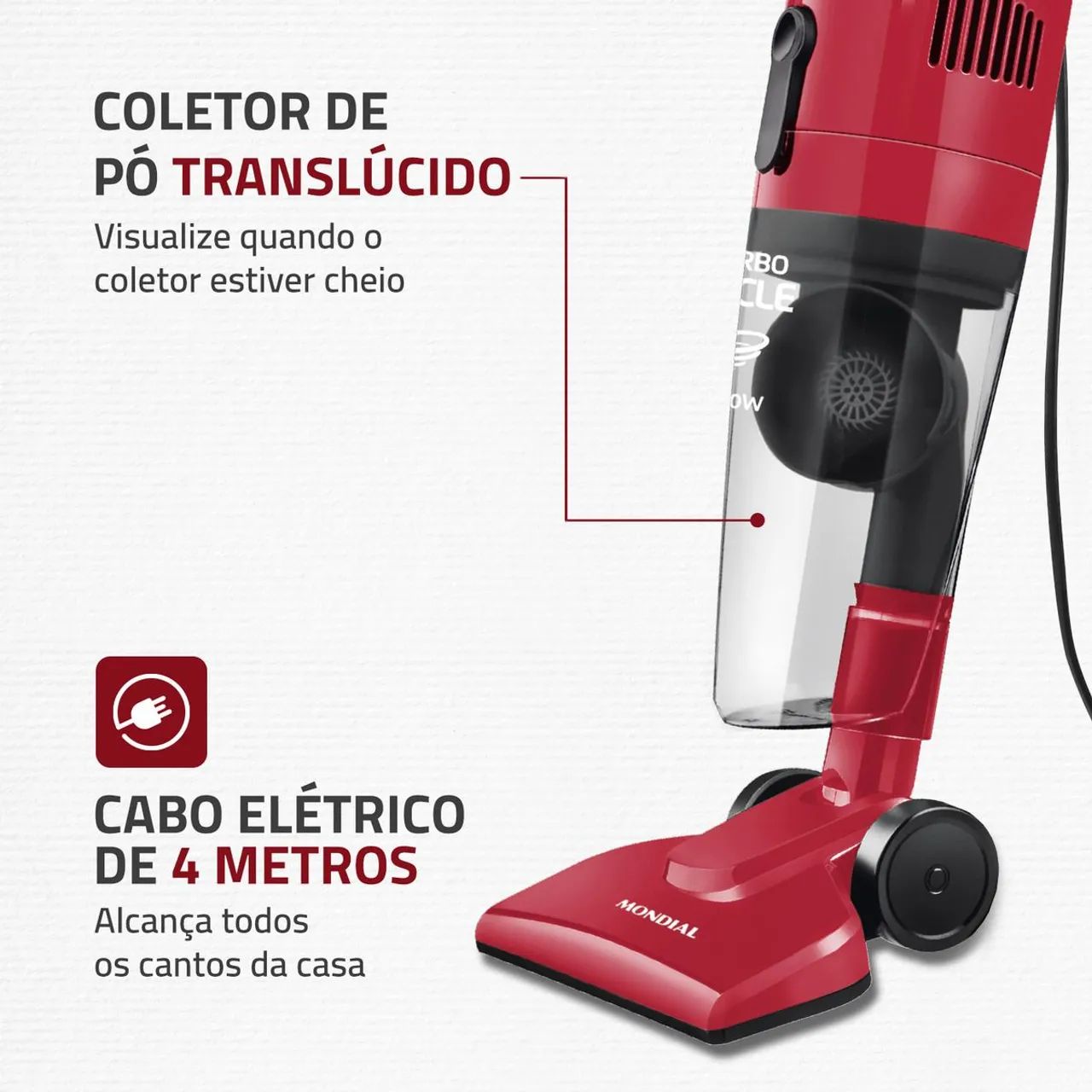 Aspirador turbo cicle Ap 36 Mondial  - Foto 4