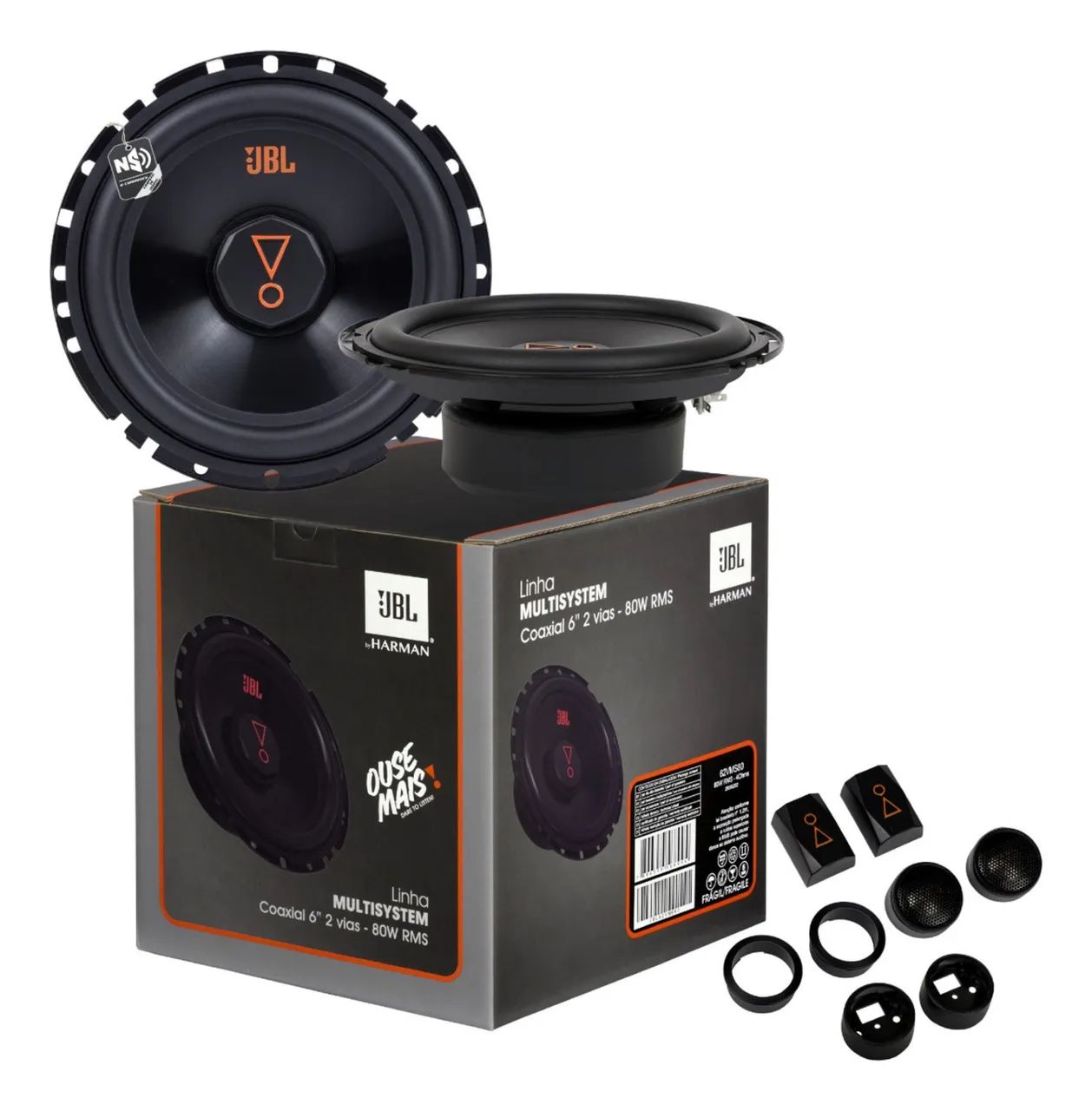 Kit Duas Vias Jbl Multi System 62vms80 6 Polegadas 160w Rms