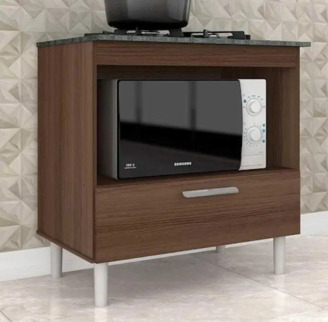 Balcão Mila p/ Cooktop e Forno 1G 4 ou 5 Bocas (FAZEMOS ENTRAGA DF E ENTORNO)