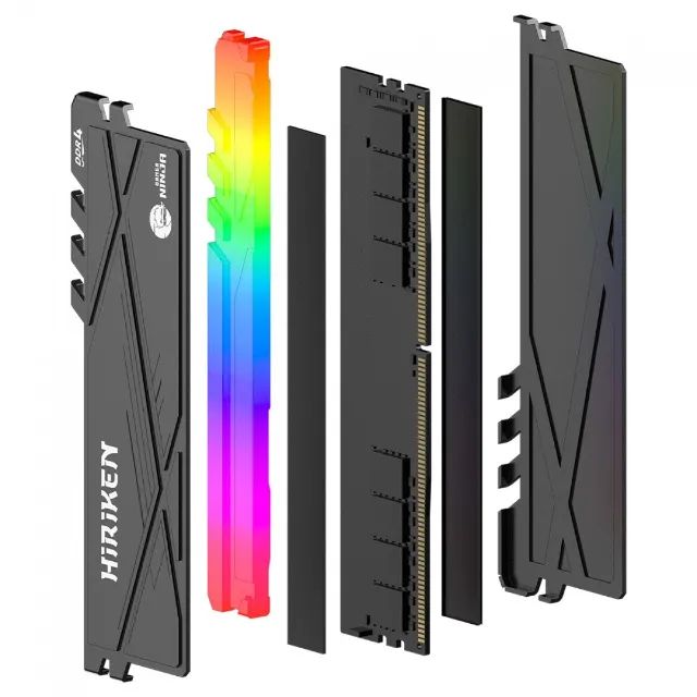 [NOVO] Memória Ram RGB Hiriken 8GB 3200MHz DDR4 CL22 Gamer Ninja - Foto 2