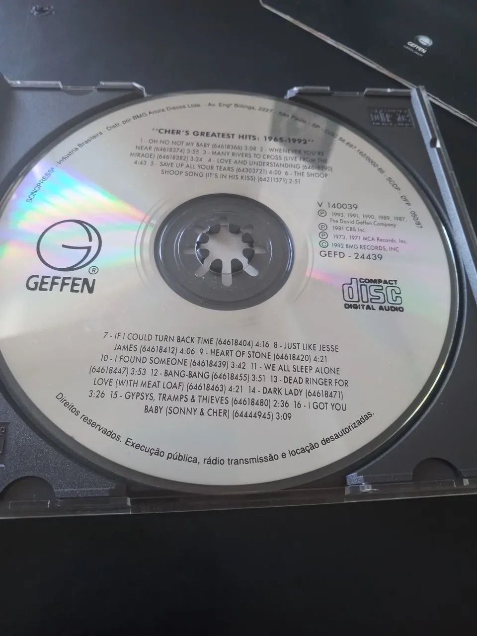 CD Cher - Greatest Hits 1992  - Foto 4