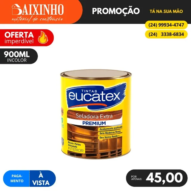 Selador de Madeira 900ML Eucatex