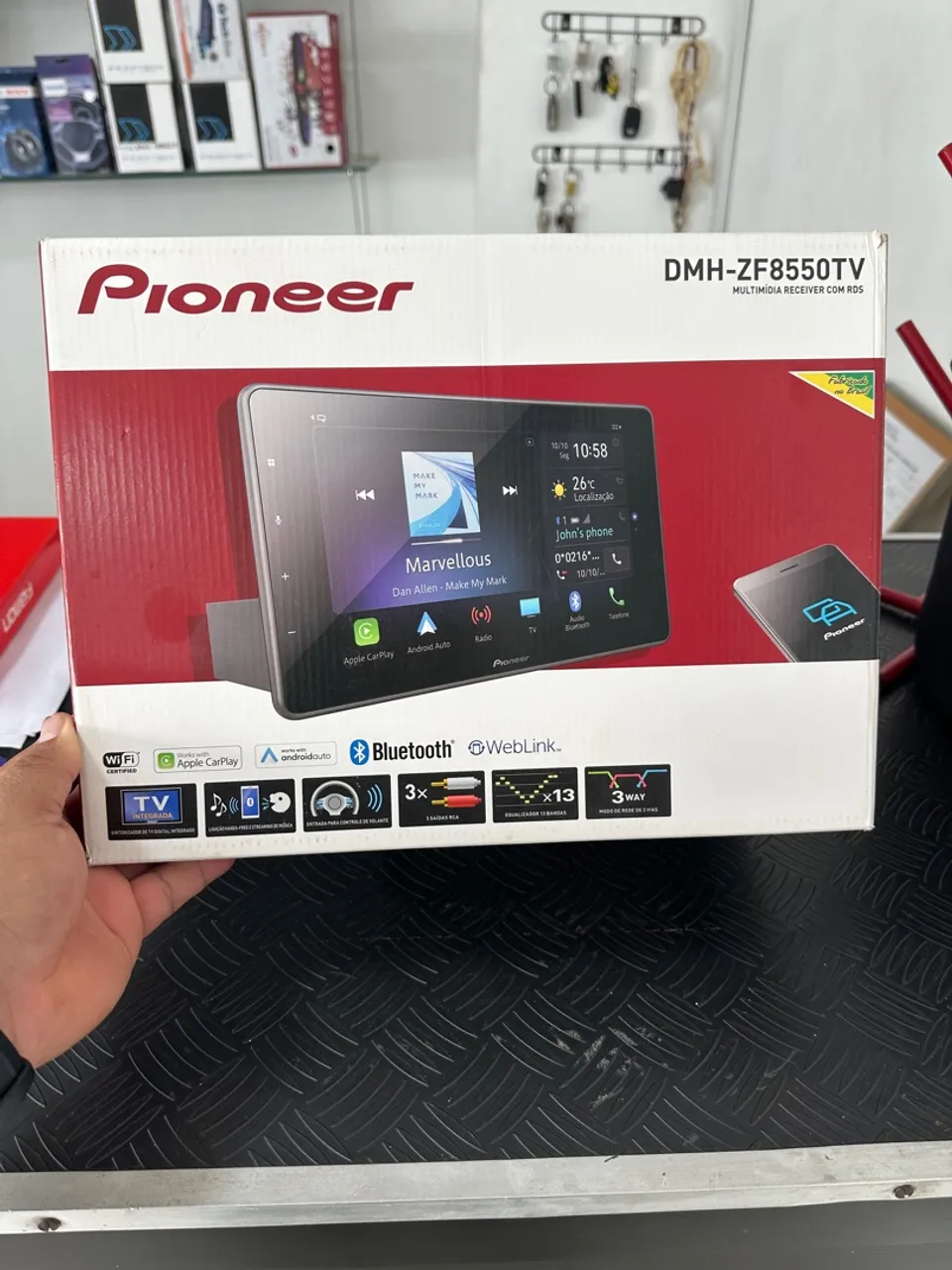 Multimídia Pioneer 9pol Dmh-z8550tv Tela Flutuante