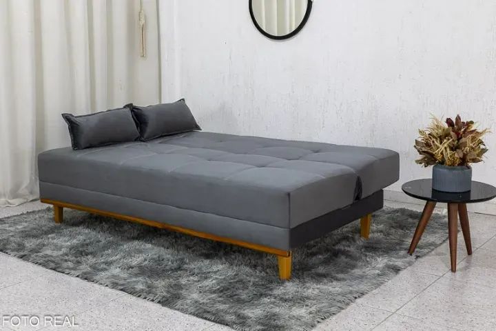 Sofá Cama Madrid Veludo Larg. 1.80m - Molas Bonnel - Entrega Super Rápida!!  - Foto 3