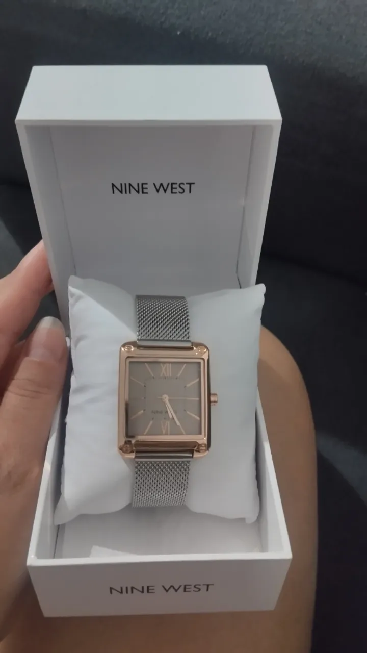 Pulseira Watch Nine West Sunray Dial Mesh Para Mulheres IMPORTADO