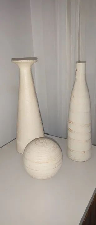 Conjunto de Vasos Decorativos em Cerâmica - Foto 3