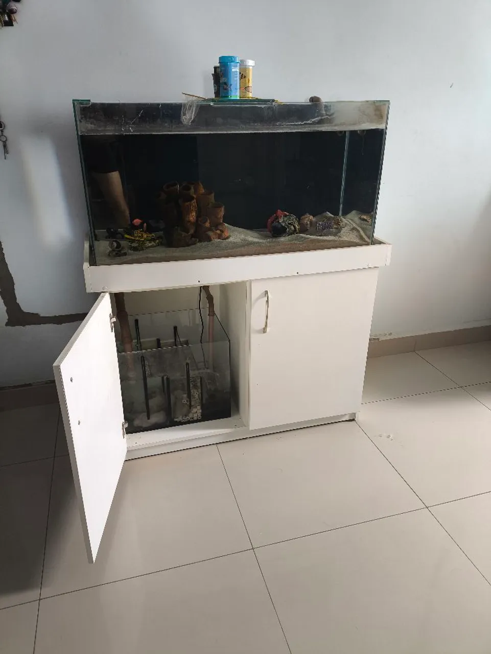 Aquário de água doce 200 Litros com Móvel e Sump.