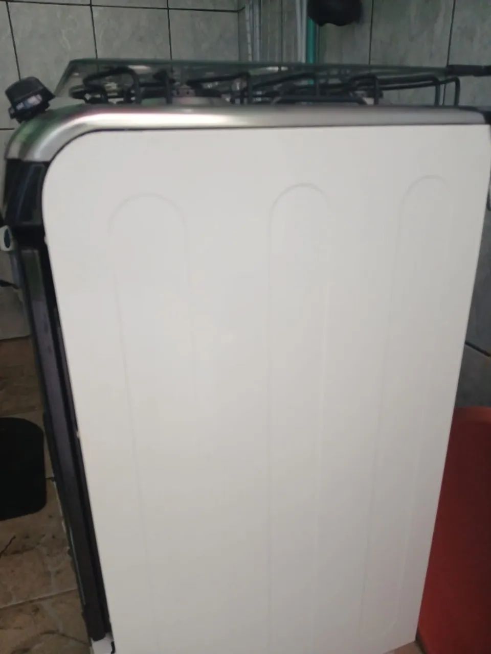 Fogão 4 Bocas Electrolux Branco Vidro Interno Removível (52LBU) - CONVERTIDO PARA GÁS ENCA - Foto 5