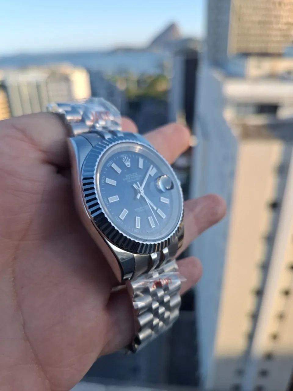 Relógio ROLEX Datejust Automático - Mostrador Azul Pulseira Jubileu - Foto 4
