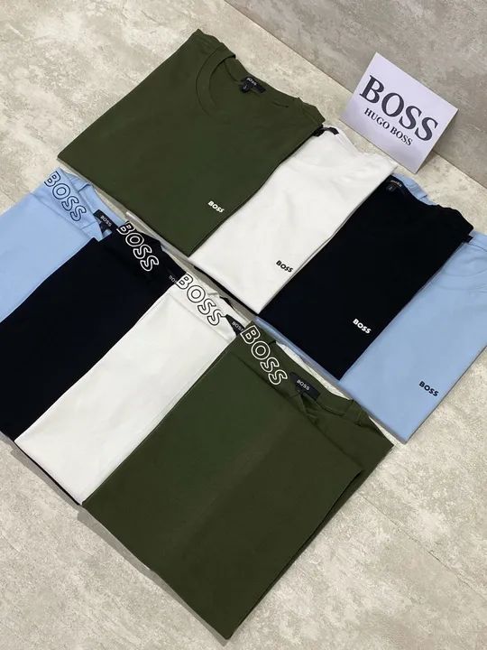 Camiseta Hugo Boss Importada - T-Shirt Logo Frontal e Ombro - Foto 2