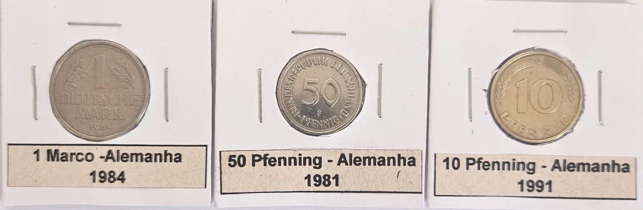 Kit Moedas Colecionadores Alemanha - 1979 - 1981 - 1984 - 1991. - Foto 3