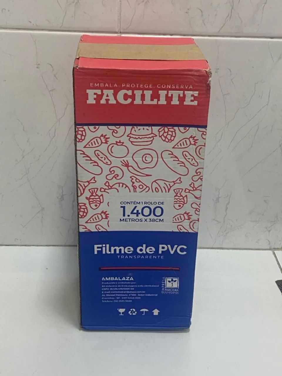 Filme PVC transparente 1,400 metros x 38cm - Foto 2