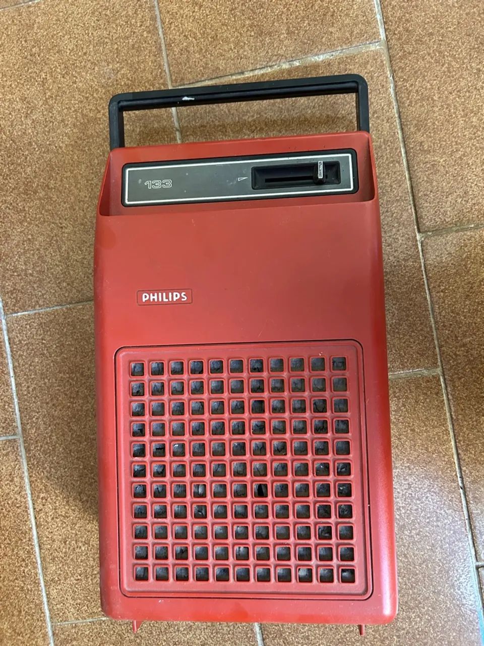 Rádio Philips 133 Vermelho Vintage