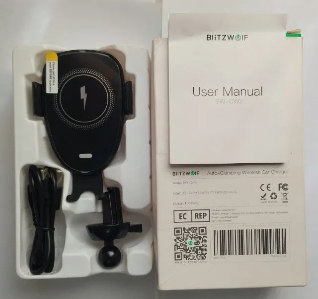 Carregador De Carro Sem Fio Com Fixação Automática, Saída Máx. De 15W. - Foto 2