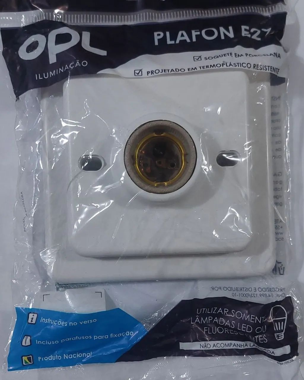 Plafon quadrado bocal E2764315286700162120