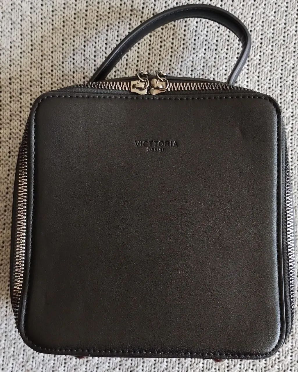 Bolsa de mão preta elegante - Foto 2