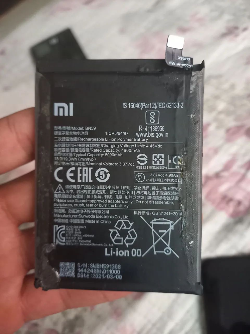 Tela , bateria e sub , note 10S  - Foto 3
