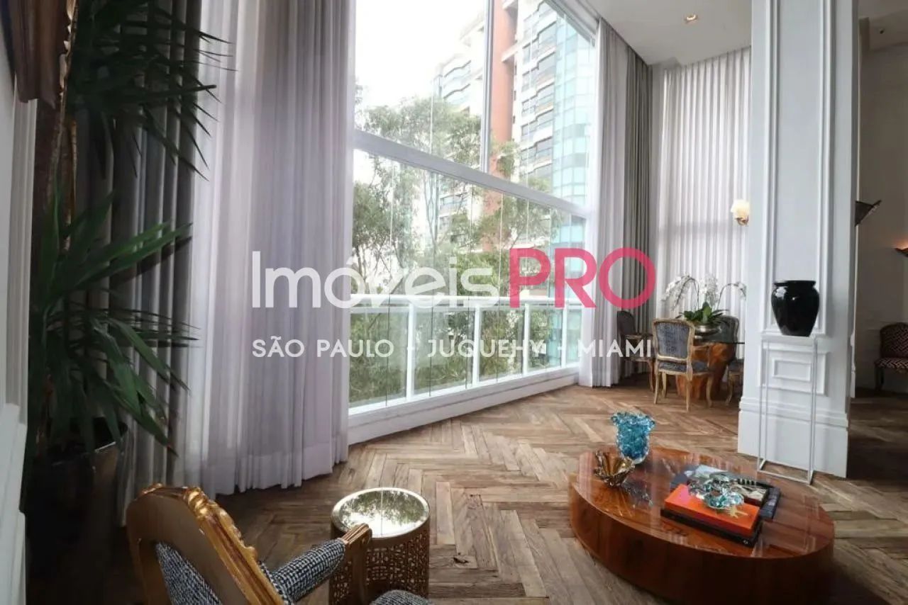 300m² Espetacular, belíssimo e imponente sala pé direito duplo e vista parque Burle Max