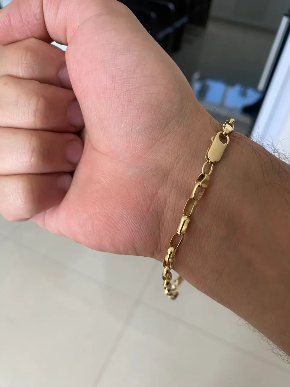 Pulseira no ouro 18k maciça  - Foto 3