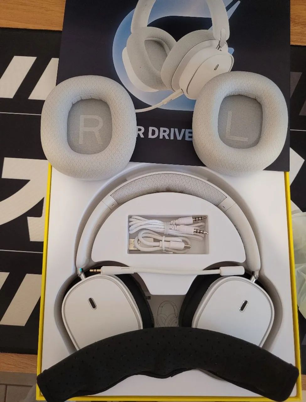 Headset Gamer Sem fio | Baseus GH02 + Acessórios 