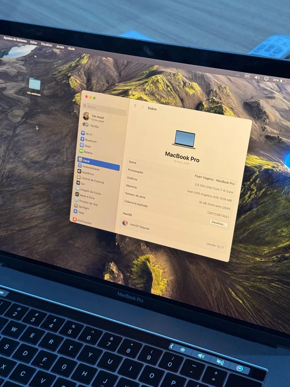 MacBook Pro 15? A1990 | Intel Core i7 | 16GB RAM | Touch Bar | Caixa Original - Foto 5
