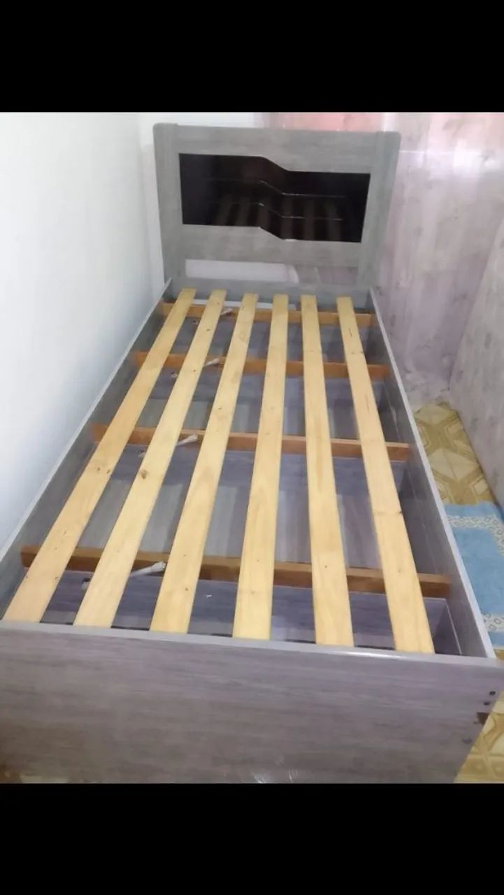 Cama baú solteiro 