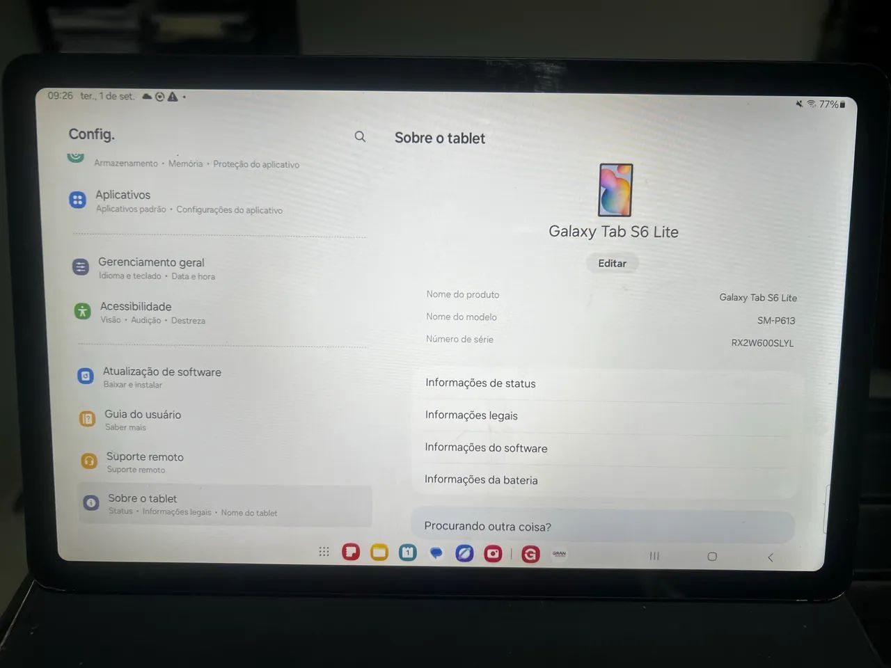 Tablet Samsung s6 lite