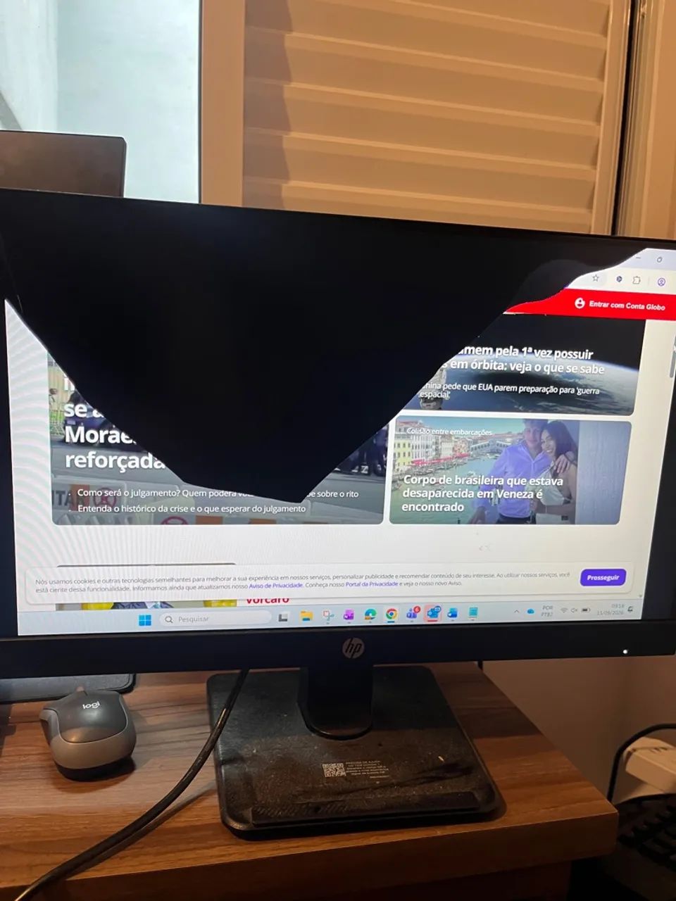 Monitores com defeito