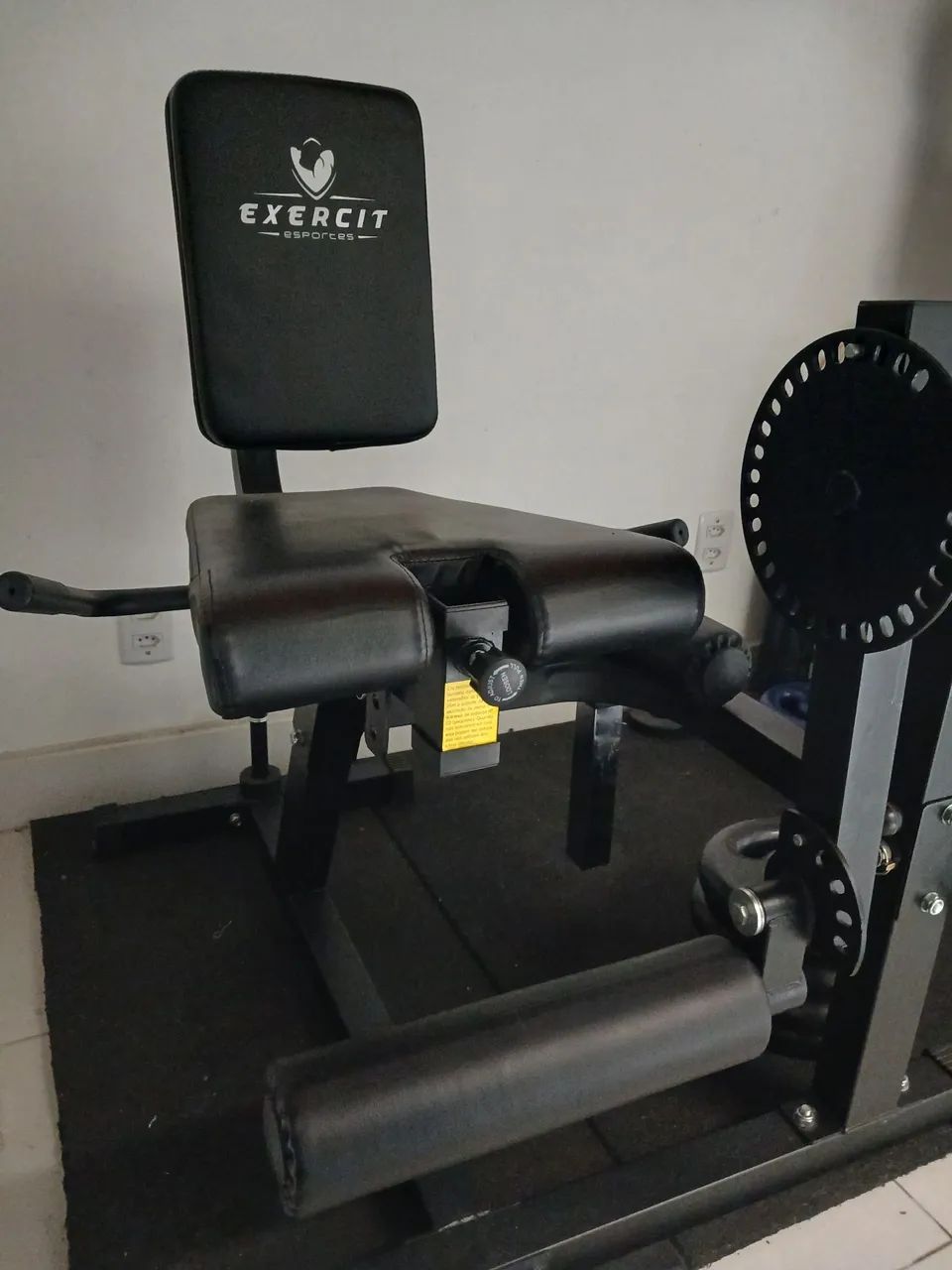 Cadeira Extensora E Flexora Exercit Mod. Ec-4.0 Para Anilhas - Foto 4