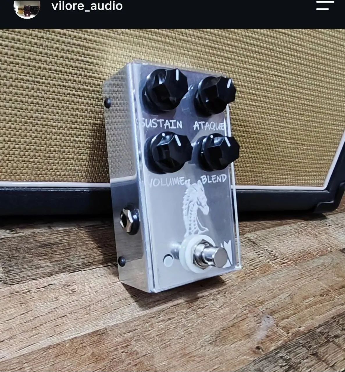 Pedais de guitarra compressor e deley  - Foto 2