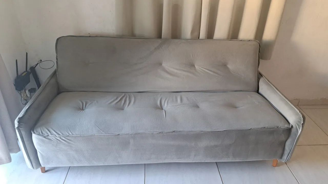 Sofá Cinza Retrátil e Reclinável  - Foto 5